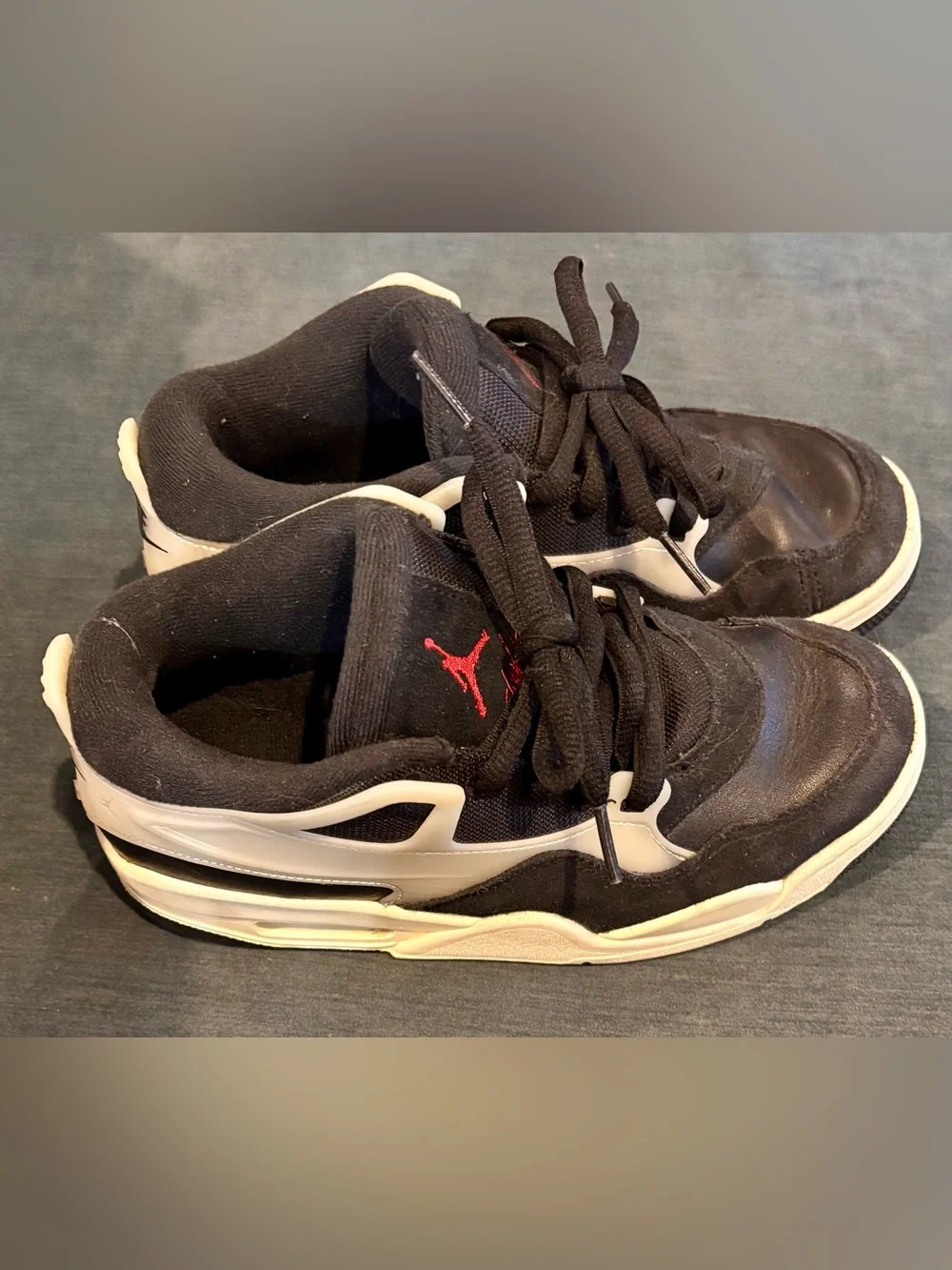 Jordan Kids Black and White Sneakers
